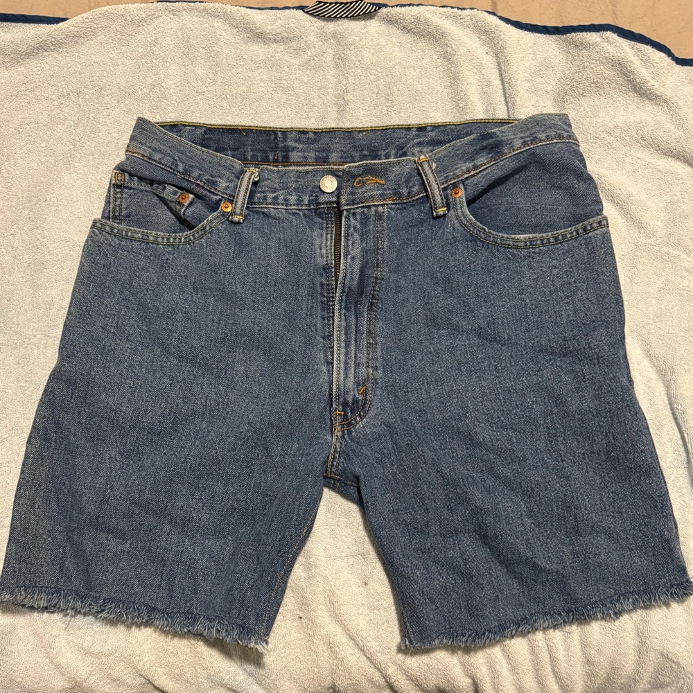 Vintage Levi Blue Denim Cutoff Shorts